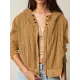 Zipper Long Sleeves Loose Hooded Outerwear Jackets Zipper Long Sleeves Loose Hooded Outerwear Jackets