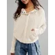 Zipper Long Sleeves Loose Hooded Outerwear Jackets Zipper Long Sleeves Loose Hooded Outerwear Jackets