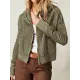 Zipper Long Sleeves Loose Hooded Outerwear Jackets Zipper Long Sleeves Loose Hooded Outerwear Jackets