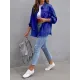 Fringed Pockets Long Sleeves Loose Lapel Outerwear Fringed Pockets Long Sleeves Loose Lapel Outerwear