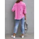 Fringed Pockets Long Sleeves Loose Lapel Outerwear Fringed Pockets Long Sleeves Loose Lapel Outerwear