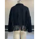 Solid Color Split-Joint Tasseled Long Sleeves Notched Collar Jackets Solid Color Split-Joint Tasseled Long Sleeves Notched Collar Jackets