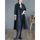 Buttoned Pockets Long Sleeves Loose Notched Collar Trench Coats Buttoned Pockets Long Sleeves Loose Notched Collar Trench Coats