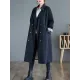 Buttoned Pockets Long Sleeves Loose Notched Collar Trench Coats Buttoned Pockets Long Sleeves Loose Notched Collar Trench Coats