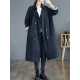Buttoned Pockets Long Sleeves Loose Notched Collar Trench Coats Buttoned Pockets Long Sleeves Loose Notched Collar Trench Coats