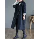 Buttoned Pockets Long Sleeves Loose Notched Collar Trench Coats Buttoned Pockets Long Sleeves Loose Notched Collar Trench Coats