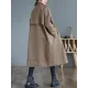 Buttoned Pockets Long Sleeves Loose Notched Collar Trench Coats Buttoned Pockets Long Sleeves Loose Notched Collar Trench Coats