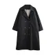 Buttoned Pockets Long Sleeves Loose Notched Collar Trench Coats Buttoned Pockets Long Sleeves Loose Notched Collar Trench Coats