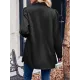 Solid Color Long Sleeves Loose Collarless Outerwear Solid Color Long Sleeves Loose Collarless Outerwear
