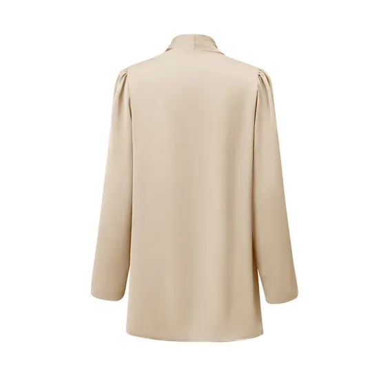 Solid Color Long Sleeves Loose Collarless Outerwear Solid Color Long Sleeves Loose Collarless Outerwear
