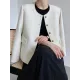 Buttoned Solid Color Long Sleeves Loose Round-Neck Outerwear Buttoned Solid Color Long Sleeves Loose Round-Neck Outerwear