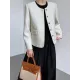 Buttoned Solid Color Long Sleeves Loose Round-Neck Outerwear Buttoned Solid Color Long Sleeves Loose Round-Neck Outerwear