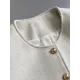 Buttoned Solid Color Long Sleeves Loose Round-Neck Outerwear Buttoned Solid Color Long Sleeves Loose Round-Neck Outerwear