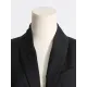 Buckle Gauze See-Through Solid Color Split-Joint Long Sleeves Notched Collar Blazer Buckle Gauze See-Through Solid Color Split-Joint Long Sleeves Notched Collar Blazer