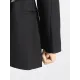 Buckle Gauze See-Through Solid Color Split-Joint Long Sleeves Notched Collar Blazer Buckle Gauze See-Through Solid Color Split-Joint Long Sleeves Notched Collar Blazer