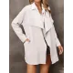Solid Color Batwing Sleeves Long Sleeves Lapel Outerwear Solid Color Batwing Sleeves Long Sleeves Lapel Outerwear