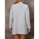 Solid Color Batwing Sleeves Long Sleeves Lapel Outerwear Solid Color Batwing Sleeves Long Sleeves Lapel Outerwear