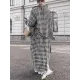 Houndstooth Split-back Split-Joint Tied Waist Long Sleeves Loose Lapel Trench Coats Houndstooth Split-back Split-Joint Tied Waist Long Sleeves Loose Lapel Trench Coats