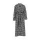 Houndstooth Split-back Split-Joint Tied Waist Long Sleeves Loose Lapel Trench Coats Houndstooth Split-back Split-Joint Tied Waist Long Sleeves Loose Lapel Trench Coats