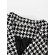 Houndstooth Split-back Split-Joint Tied Waist Long Sleeves Loose Lapel Trench Coats Houndstooth Split-back Split-Joint Tied Waist Long Sleeves Loose Lapel Trench Coats
