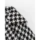 Houndstooth Split-back Split-Joint Tied Waist Long Sleeves Loose Lapel Trench Coats Houndstooth Split-back Split-Joint Tied Waist Long Sleeves Loose Lapel Trench Coats