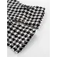 Houndstooth Split-back Split-Joint Tied Waist Long Sleeves Loose Lapel Trench Coats Houndstooth Split-back Split-Joint Tied Waist Long Sleeves Loose Lapel Trench Coats