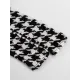 Houndstooth Split-back Split-Joint Tied Waist Long Sleeves Loose Lapel Trench Coats Houndstooth Split-back Split-Joint Tied Waist Long Sleeves Loose Lapel Trench Coats
