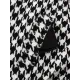 Houndstooth Split-back Split-Joint Tied Waist Long Sleeves Loose Lapel Trench Coats Houndstooth Split-back Split-Joint Tied Waist Long Sleeves Loose Lapel Trench Coats