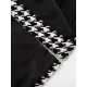 Houndstooth Split-back Split-Joint Tied Waist Long Sleeves Loose Lapel Trench Coats Houndstooth Split-back Split-Joint Tied Waist Long Sleeves Loose Lapel Trench Coats