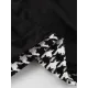 Houndstooth Split-back Split-Joint Tied Waist Long Sleeves Loose Lapel Trench Coats Houndstooth Split-back Split-Joint Tied Waist Long Sleeves Loose Lapel Trench Coats