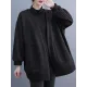 Pockets Solid Color Long Sleeves Loose Collarless Outerwear Pockets Solid Color Long Sleeves Loose Collarless Outerwear
