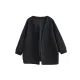 Pockets Solid Color Long Sleeves Loose Collarless Outerwear Pockets Solid Color Long Sleeves Loose Collarless Outerwear