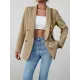 Split-Joint Long Sleeves Loose Lapel Outerwear Blazer Split-Joint Long Sleeves Loose Lapel Outerwear Blazer