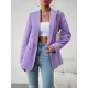 Split-Joint Long Sleeves Loose Lapel Outerwear Blazer Split-Joint Long Sleeves Loose Lapel Outerwear Blazer