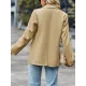 Solid Color Split-Joint Long Sleeves Loose Lapel Outerwear Blazer Solid Color Split-Joint Long Sleeves Loose Lapel Outerwear Blazer