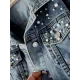 Denim Split-Joint Long Sleeves Lapel Jackets Denim Split-Joint Long Sleeves Lapel Jackets