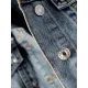 Denim Split-Joint Long Sleeves Lapel Jackets Denim Split-Joint Long Sleeves Lapel Jackets