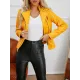 Split-Joint Zipper Long Sleeves Mock Neck Outerwear PU Jackets Split-Joint Zipper Long Sleeves Mock Neck Outerwear PU Jackets