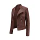 Split-Joint Zipper Long Sleeves Mock Neck Outerwear PU Jackets Split-Joint Zipper Long Sleeves Mock Neck Outerwear PU Jackets