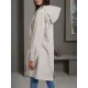 Buttoned Drawstring Elasticity Hooded Pockets Split-Back Waterproof Long Sleeves Loose High-Neck Trench Coats Buttoned Drawstring Elasticity Hooded Pockets Split-Back Waterproof Long Sleeves Loose High-Neck Trench Coats