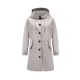 Buttoned Drawstring Elasticity Hooded Pockets Split-Back Waterproof Long Sleeves Loose High-Neck Trench Coats Buttoned Drawstring Elasticity Hooded Pockets Split-Back Waterproof Long Sleeves Loose High-Neck Trench Coats