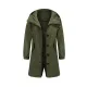 Buttoned Drawstring Elasticity Hooded Pockets Split-Back Waterproof Long Sleeves Loose High-Neck Trench Coats Buttoned Drawstring Elasticity Hooded Pockets Split-Back Waterproof Long Sleeves Loose High-Neck Trench Coats