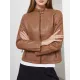 Buttoned Pockets Split-Joint Zipper Long Sleeves Plus Size Stand Collar Outerwear Jackets Buttoned Pockets Split-Joint Zipper Long Sleeves Plus Size Stand Collar Outerwear Jackets