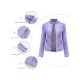 Buttoned Pockets Split-Joint Zipper Long Sleeves Plus Size Stand Collar Outerwear Jackets Buttoned Pockets Split-Joint Zipper Long Sleeves Plus Size Stand Collar Outerwear Jackets
