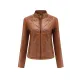 Buttoned Pockets Split-Joint Zipper Long Sleeves Plus Size Stand Collar Outerwear Jackets Buttoned Pockets Split-Joint Zipper Long Sleeves Plus Size Stand Collar Outerwear Jackets