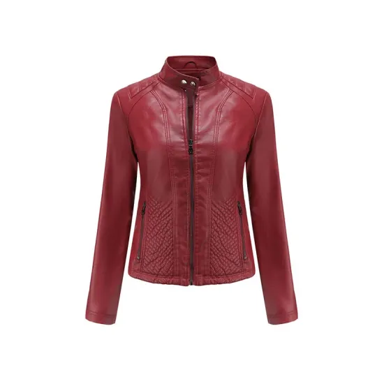 Buttoned Pockets Split-Joint Zipper Long Sleeves Plus Size Stand Collar Outerwear Jackets Buttoned Pockets Split-Joint Zipper Long Sleeves Plus Size Stand Collar Outerwear Jackets
