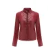 Buttoned Pockets Split-Joint Zipper Long Sleeves Plus Size Stand Collar Outerwear Jackets Buttoned Pockets Split-Joint Zipper Long Sleeves Plus Size Stand Collar Outerwear Jackets