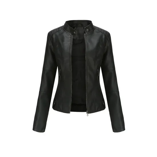 Buttoned Pockets Zipper Long Sleeves Plus Size Stand Collar Outerwear Jackets Buttoned Pockets Zipper Long Sleeves Plus Size Stand Collar Outerwear Jackets