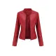 Buttoned Pockets Zipper Long Sleeves Plus Size Stand Collar Outerwear Jackets Buttoned Pockets Zipper Long Sleeves Plus Size Stand Collar Outerwear Jackets