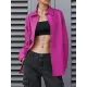 Solid Color Split-Joint Long Sleeves Loose Lapel Outerwear Jackets Solid Color Split-Joint Long Sleeves Loose Lapel Outerwear Jackets
